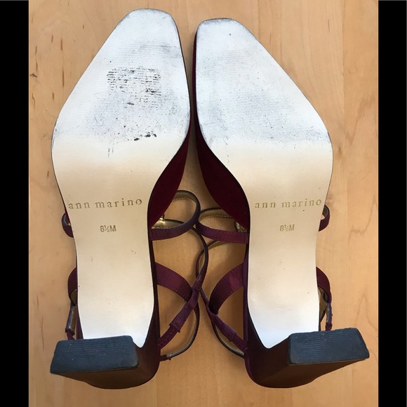 NEW ANN MARINO Sz8.5M Slingback HEELS - Picture 6 of 6